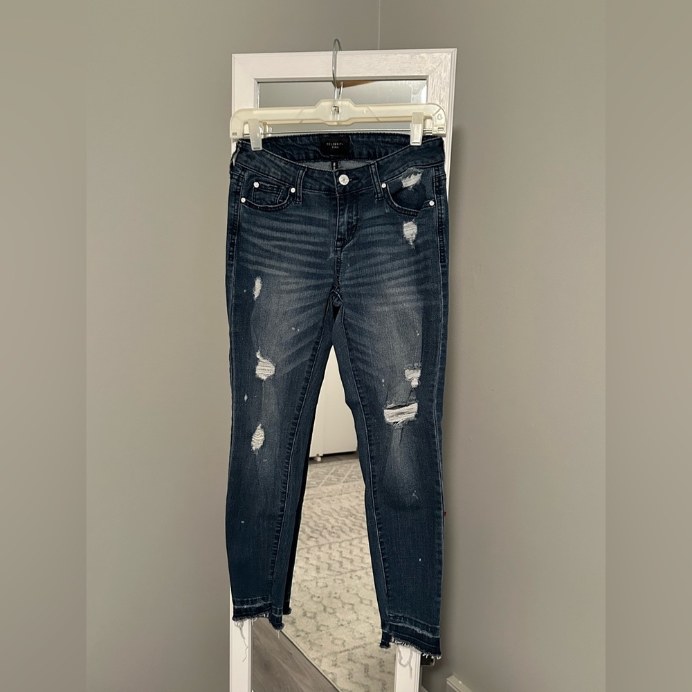 Mid Rise Ankle Skinny Jeans